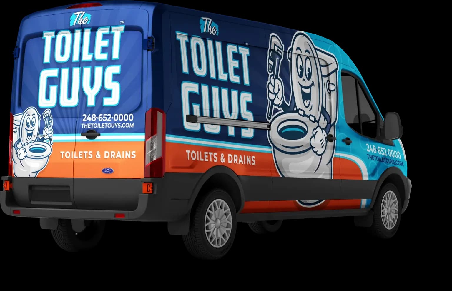 The Toilet Guys service van The Toilet Guys service van serving Oakland and Macomb County Michigan