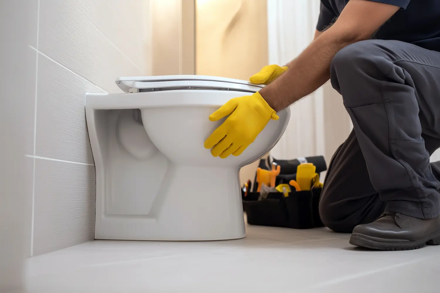 Toilet replacement service Toilet replacement service in Leonard by The Toilet Guys