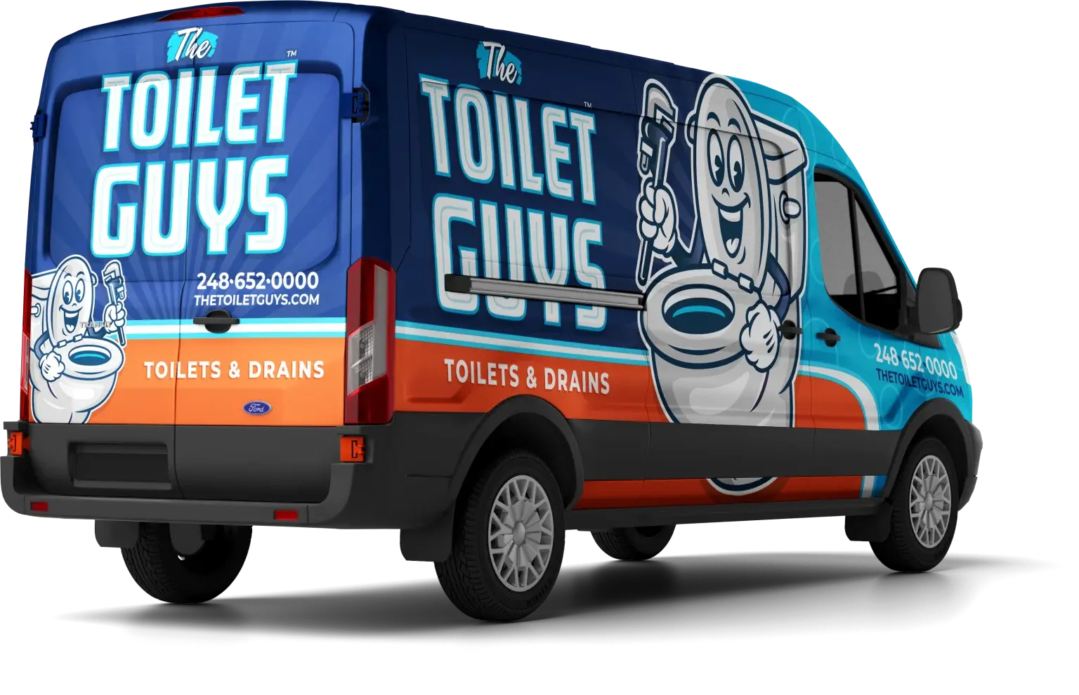 The Toilet Guys service van serving Oakland and Macomb County Michigan